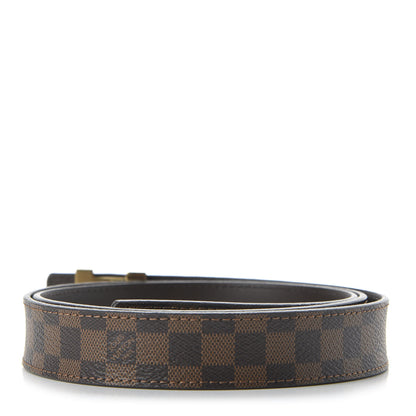 Louis Vuitton Mini Damier Ebene 25mm LV Initiales Belt 90 36 2 of 7