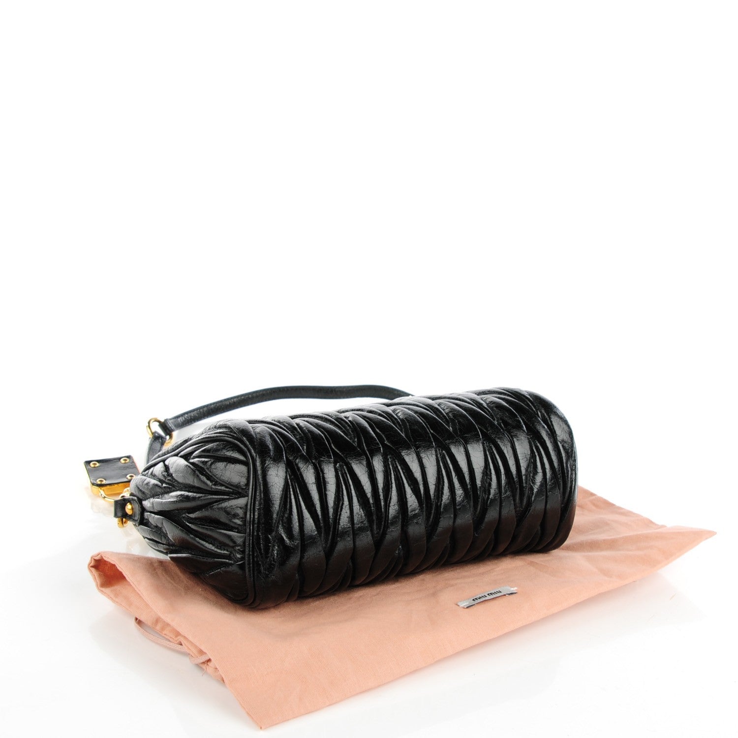 Miu Miu Nappa Matelasse Lux Shoulder Bag Nero Black 4 of 8