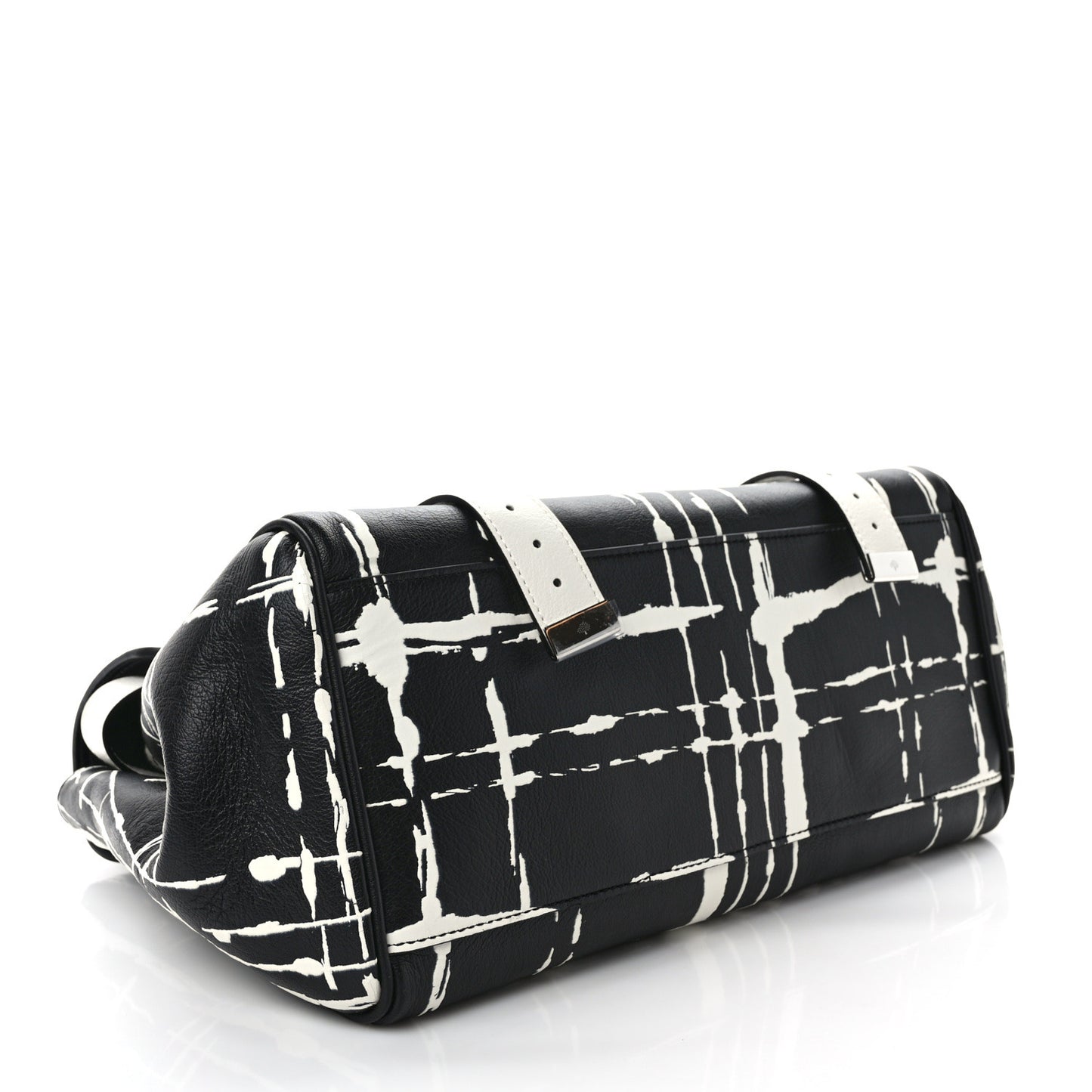 Polished Buffalo Check Printed Medium Alexa Black White