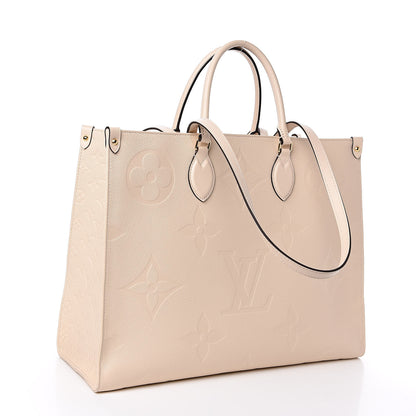 Louis Vuitton Empreinte Monogram Giant Onthego GM Creme 3 of 12