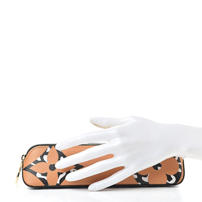 Louis Vuitton Monogram Giant Jungle Elizabeth Pencil Pouch Caramel 2 of 7