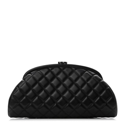 Chanel Lambskin Quilted Timeless Clutch Black 1 of 8