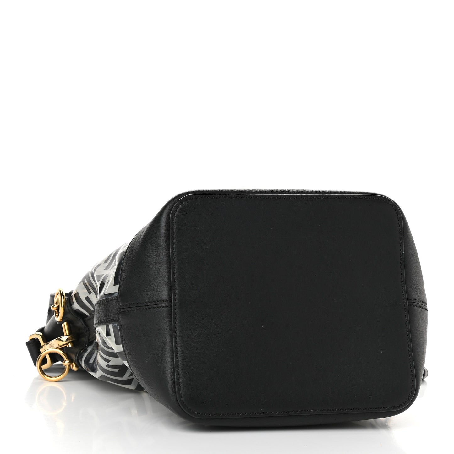 TPU FF Vitello Grace F is Fendi Grande Mon Tresor Bucket Bag Black