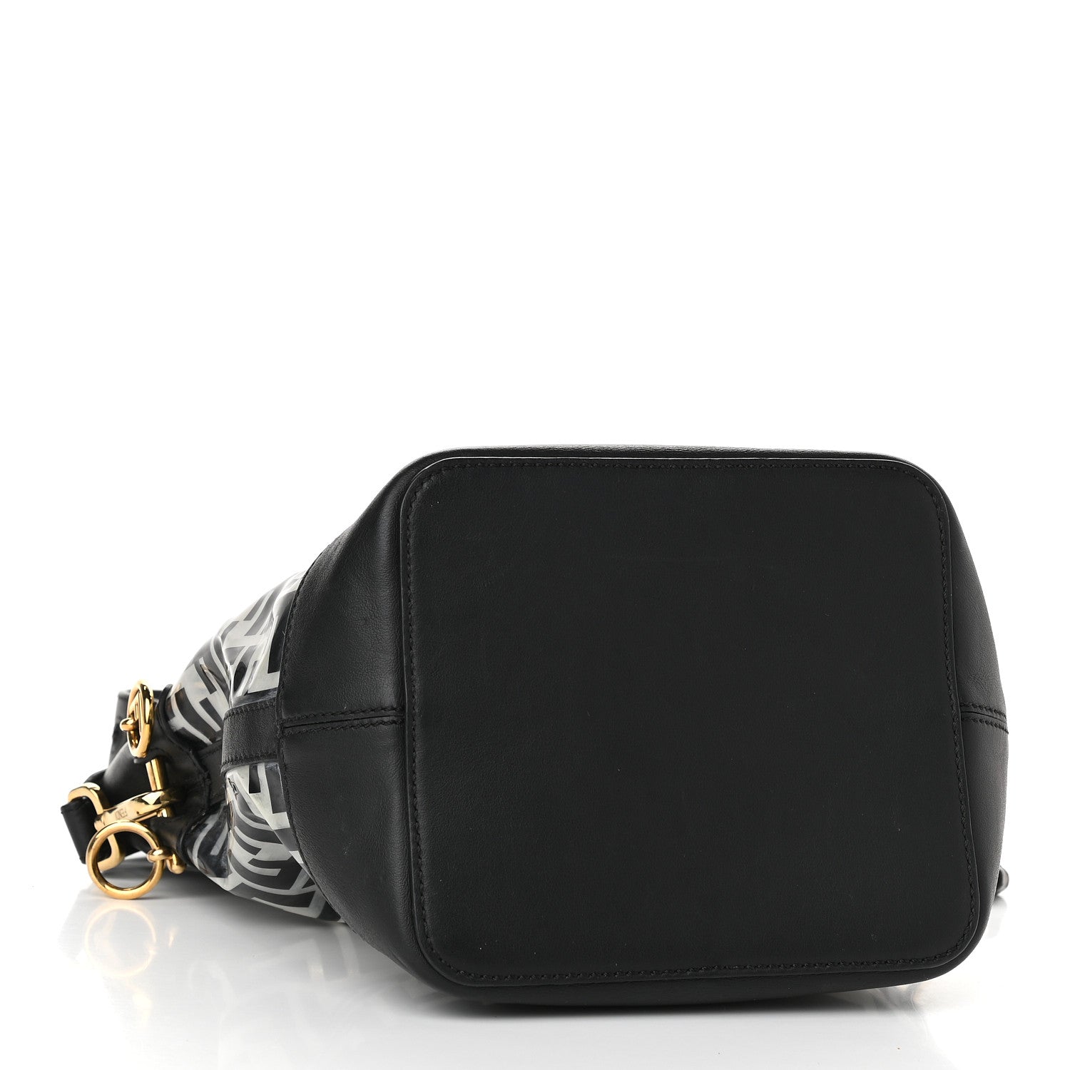 Fendi TPU FF Vitello Grace F is Fendi Grande Mon Tresor Bucket Bag Black 4 of 11