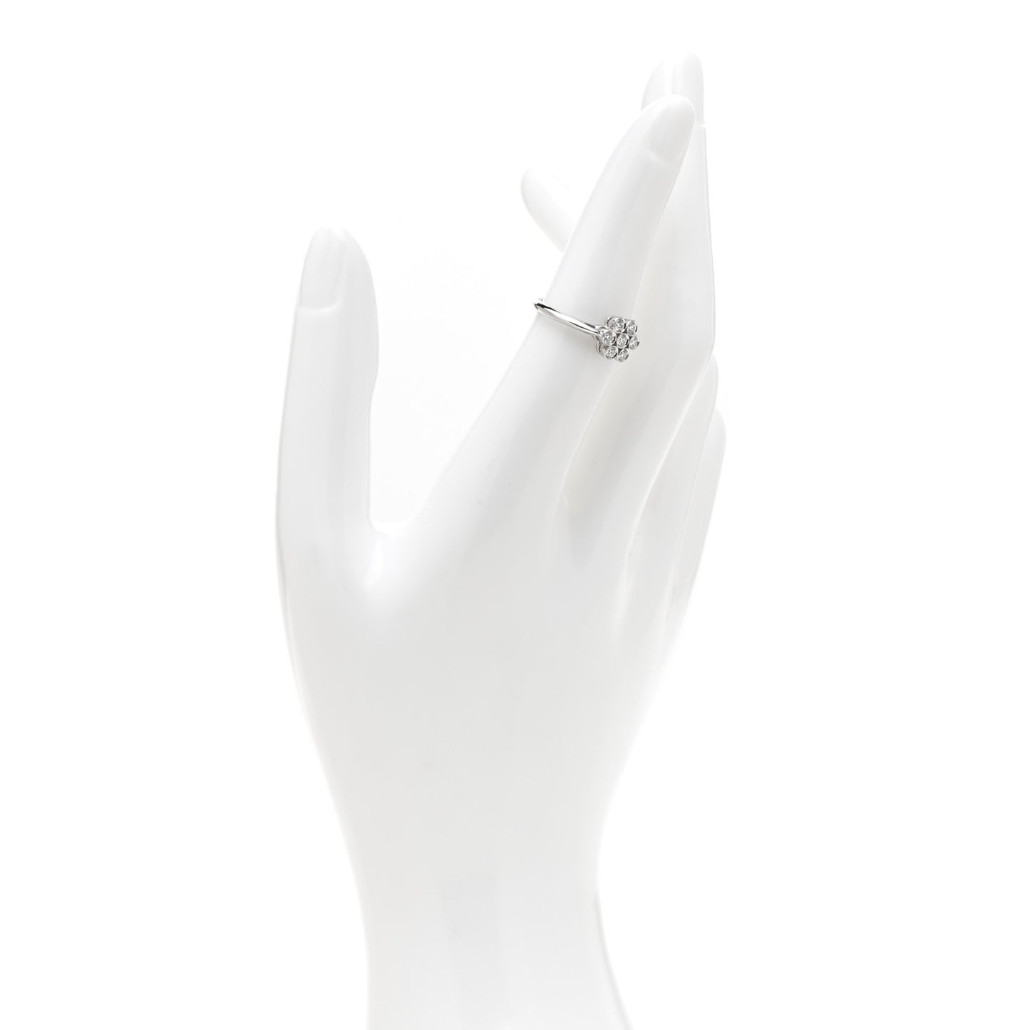 Platinum Diamond Enchant Flower Ring 50 5.25