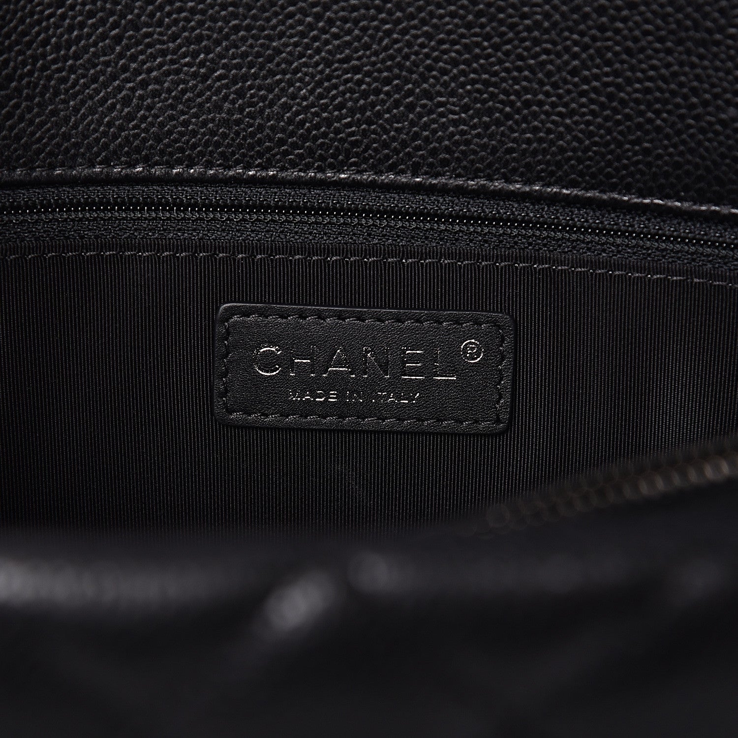Chanel Caviar Quilted City Shopping Tote Black 6 of 10