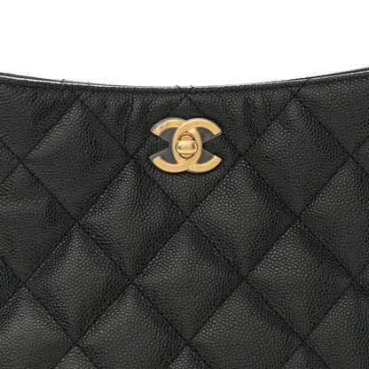 Chanel Caviar Quilted Small Pick Me Up Hobo Black 8 of 10