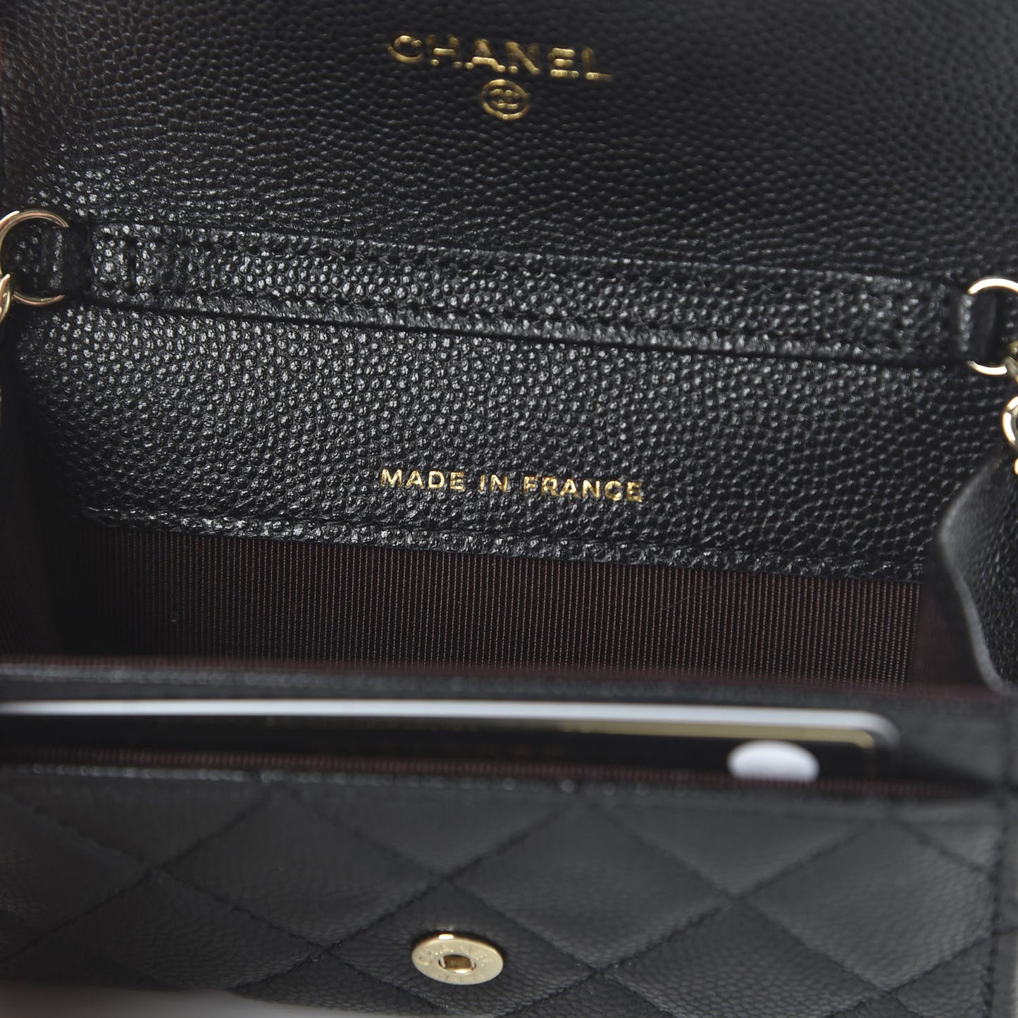 Caviar Quilted Belt Bag Black
