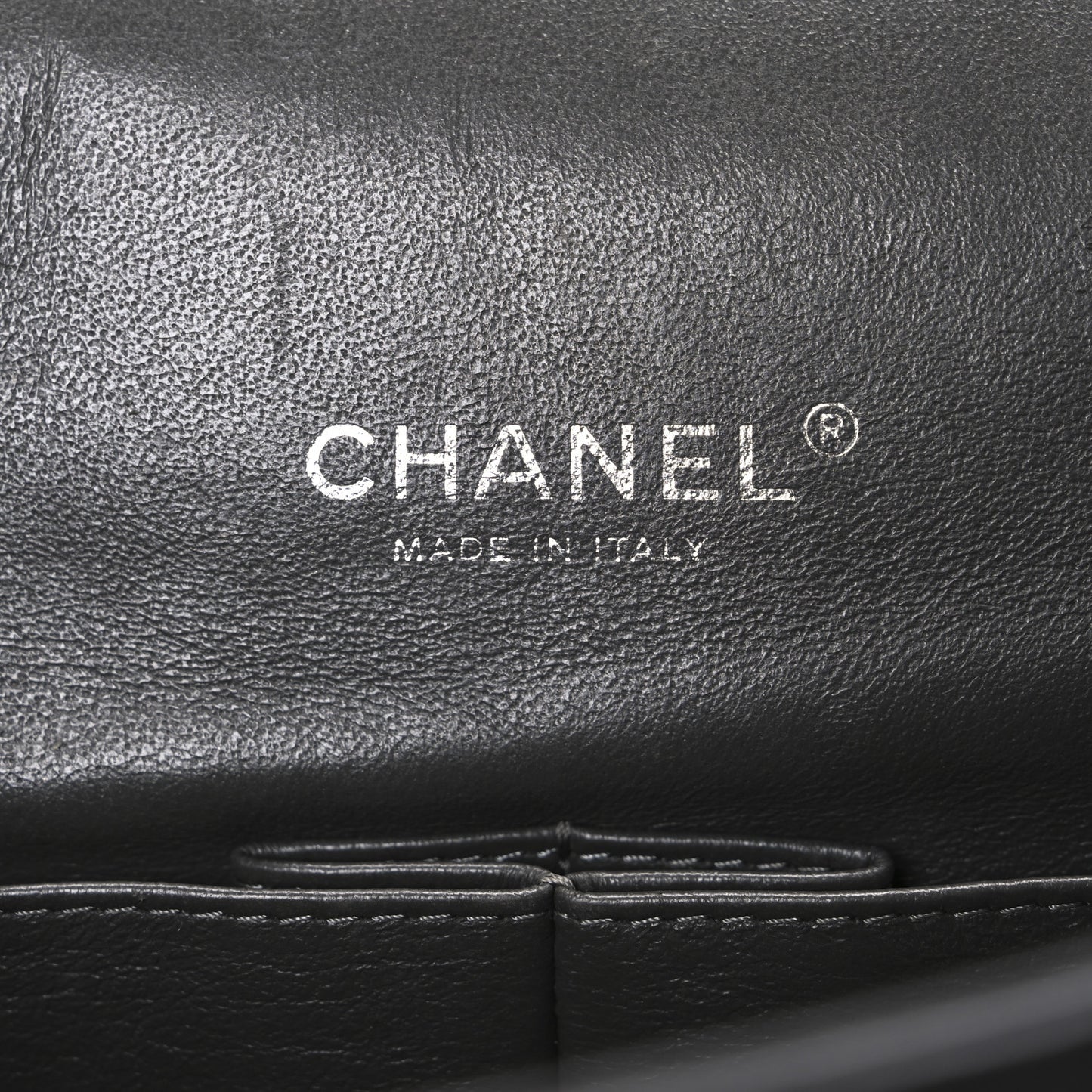 Lambskin Quilted Maxi Double Flap Dark Grey