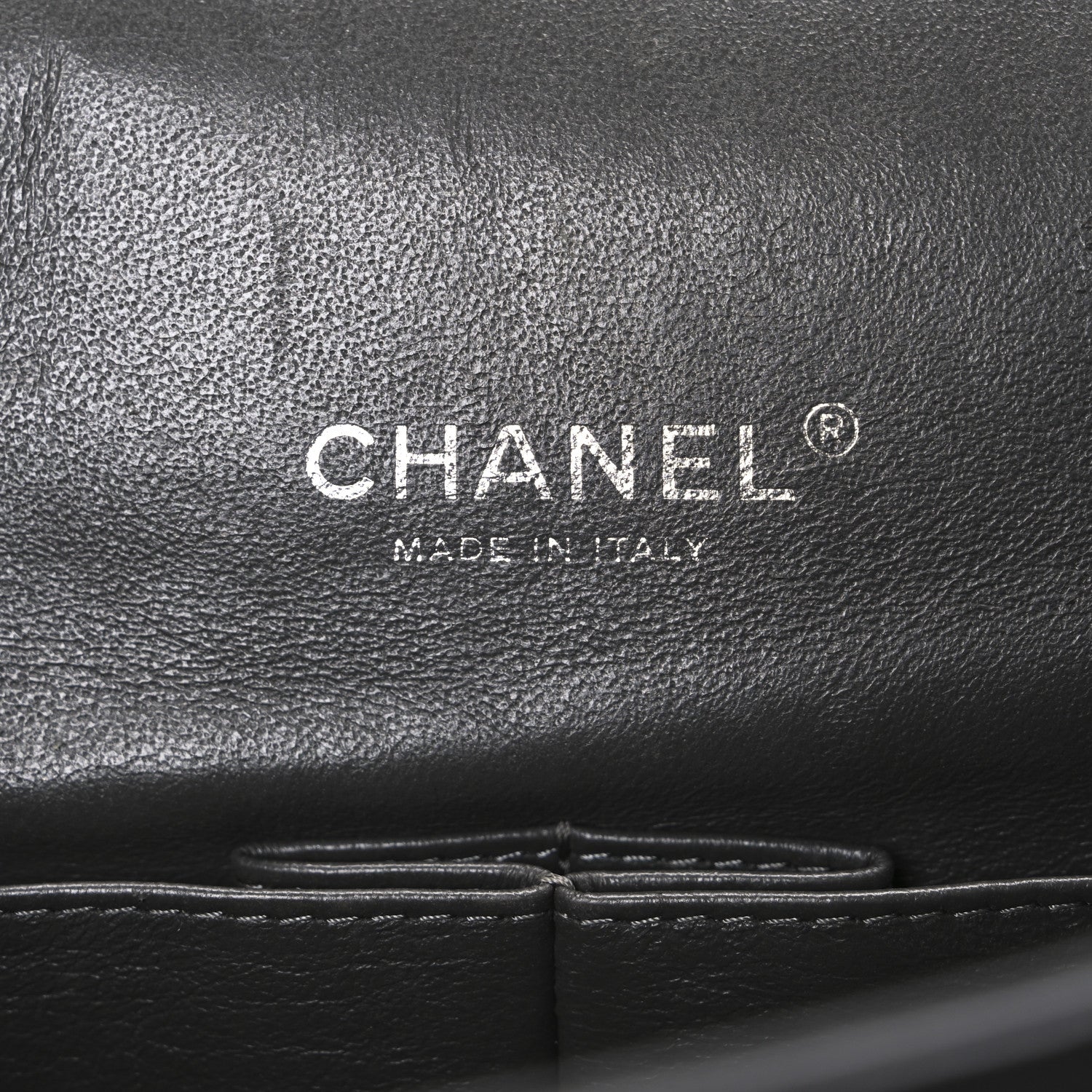 Chanel Lambskin Quilted Maxi Double Flap Dark Grey 6 of 10