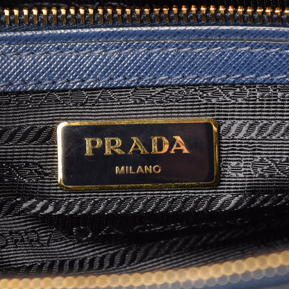 Prada Saffiano Lux Medium Tote Bluette 8 of 17