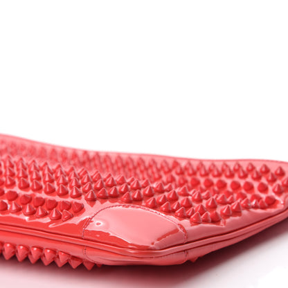 Christian Louboutin Calfskin Studded Loubiposh Chain Clutch Framboisine 7 of 11