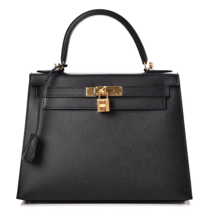 Hermes Epsom Kelly Sellier 28 Black 1 of 39