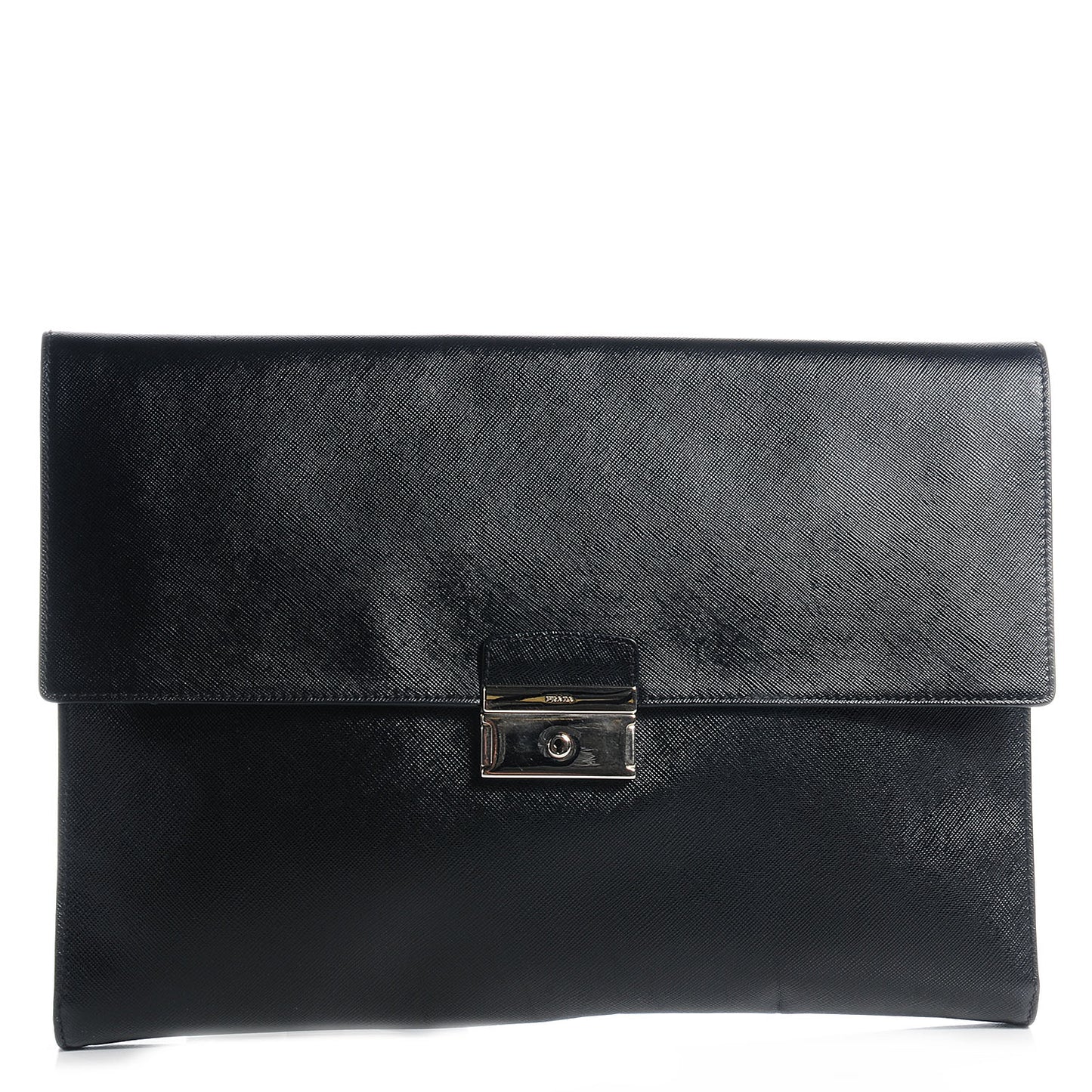 Saffiano Attache Portfolio Case Black