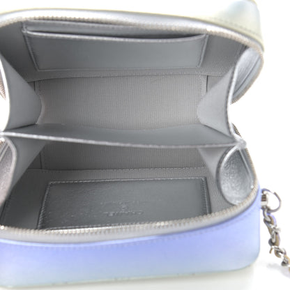 Chanel Metallic Gradient Calfskin Quilted Camera Case Blue Yellow Purple 5 of 9