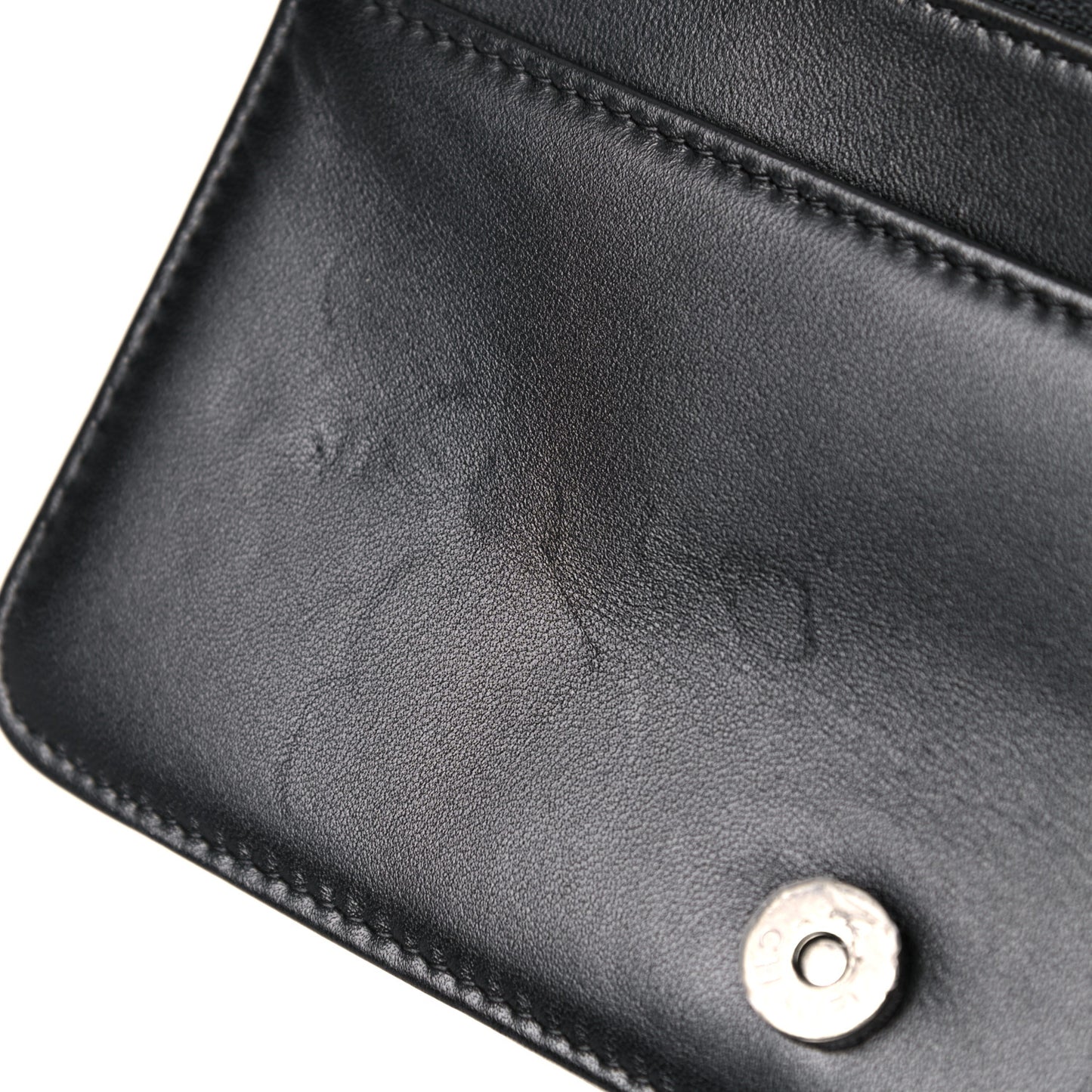 Lambskin Quilted Boy Wallet On Chain WOC Black