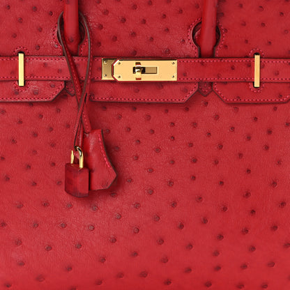 Hermes Ostrich Birkin 30 8 of 12