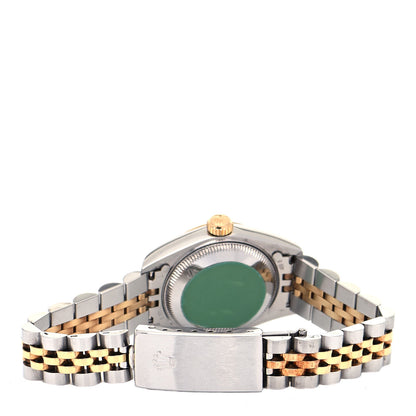 Rolex Stainless Steel 18K Yellow Gold 26mm Oyster Perpetual Datejust Watch White Roman 79173 3 of 4
