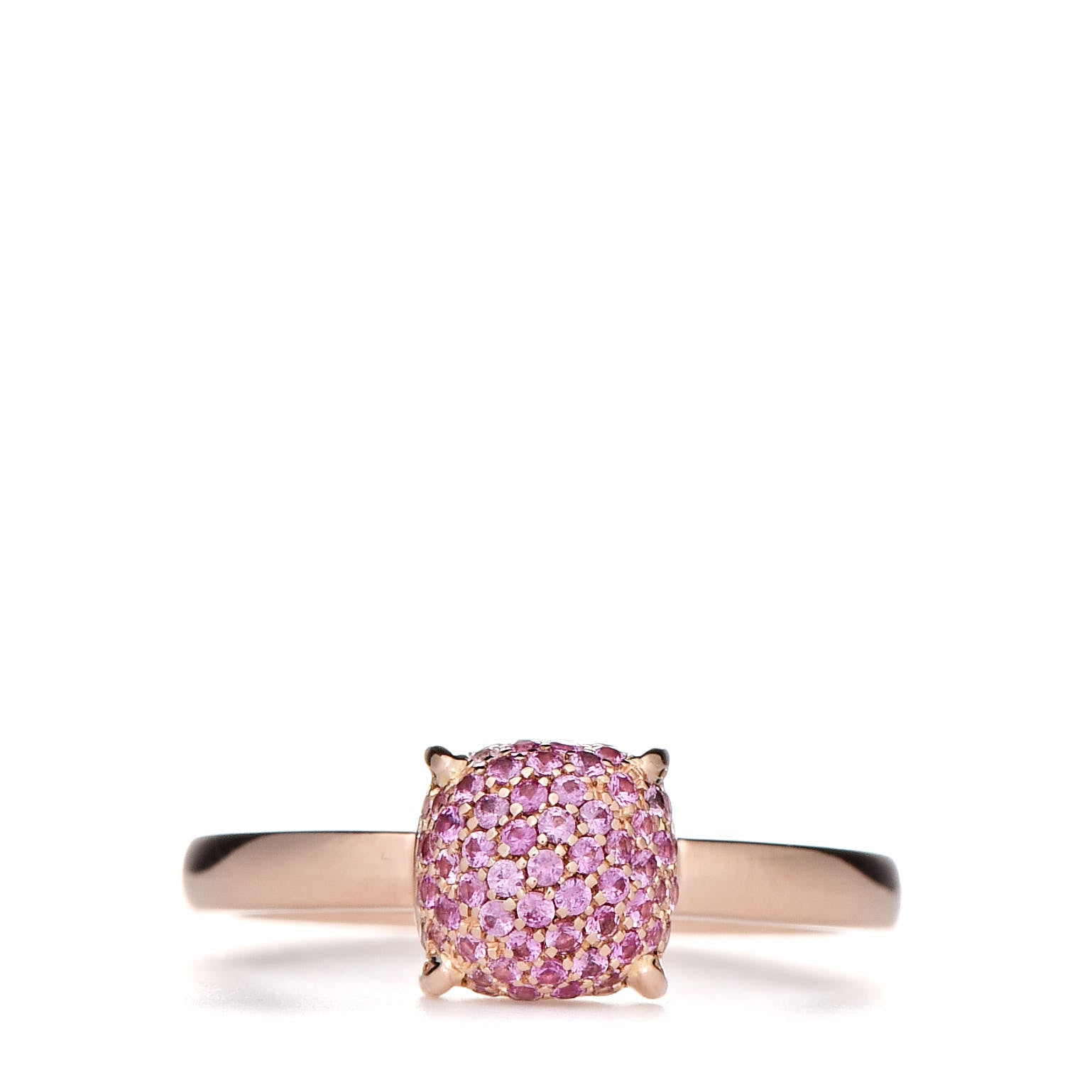 Tiffany 18K Rose Gold Pink Sapphire 7mm Paloma Picasso Sugar Stacks Ring 52 6 1 of 6