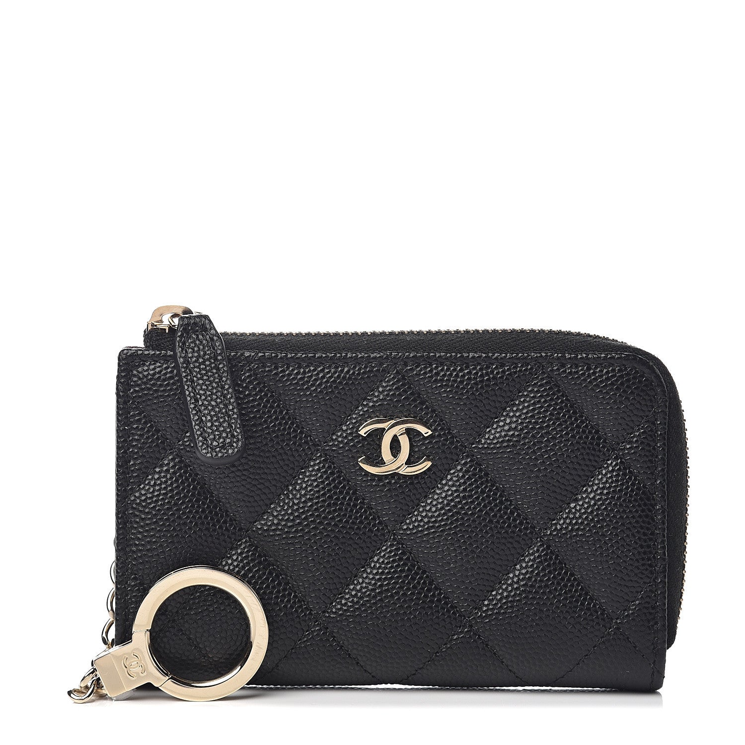Chanel Caviar Quilted Key Holder Case Black 1 of 6