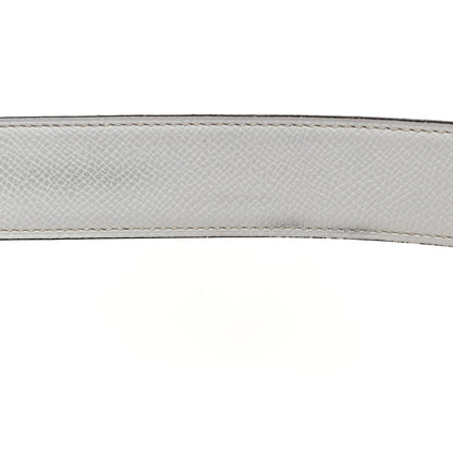 Hermes Epsom 38mm Constance H Belt 80/32 White Gold 8 of 8