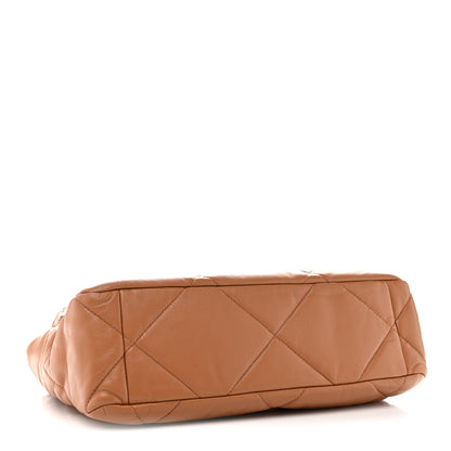 Chanel Lambskin Quilted Large Chanel 19 Flap Brown 4 of 12