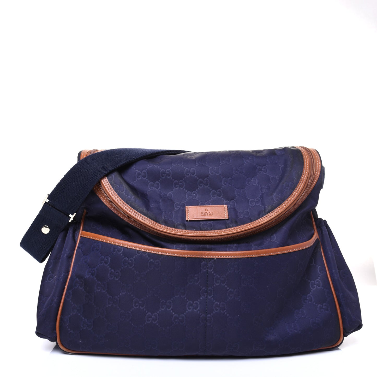 Nylon Monogram Light Diaper Bag Blue