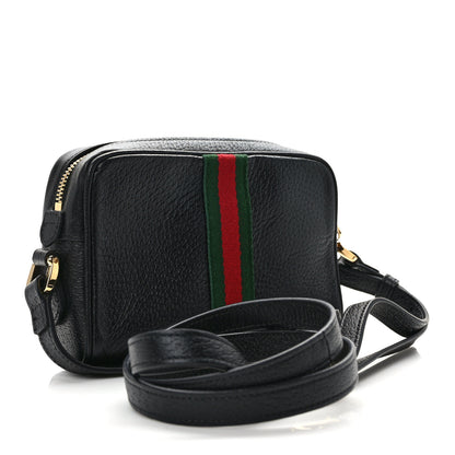 Gucci Calfskin Web Mini Ophidia Shoulder Bag Black 3 of 10