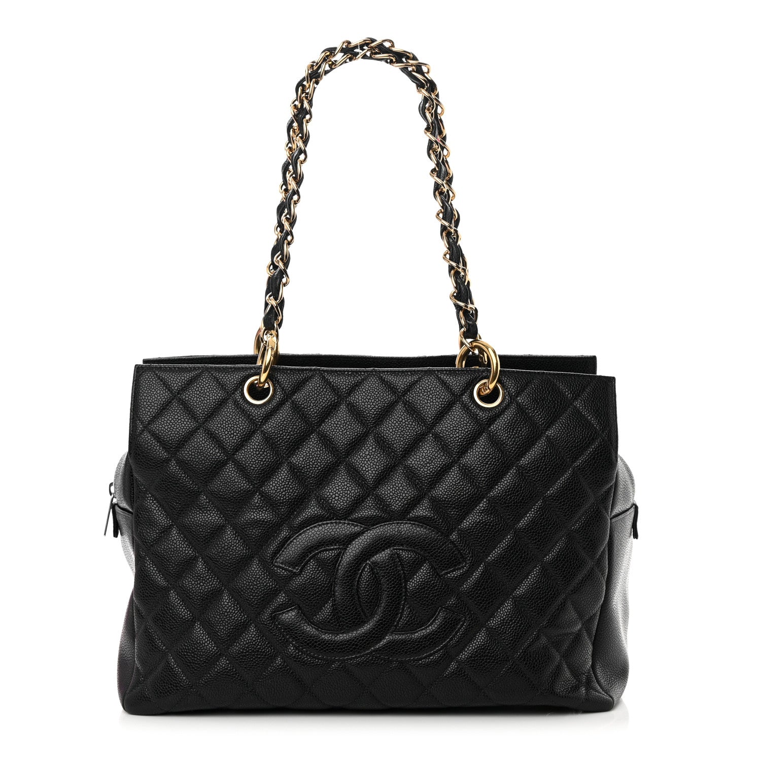 Chanel Caviar Quilted Grand Timeless Tote GTT Black 1 of 12