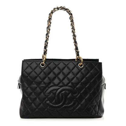 Chanel Caviar Quilted Grand Timeless Tote GTT Black 1 of 12
