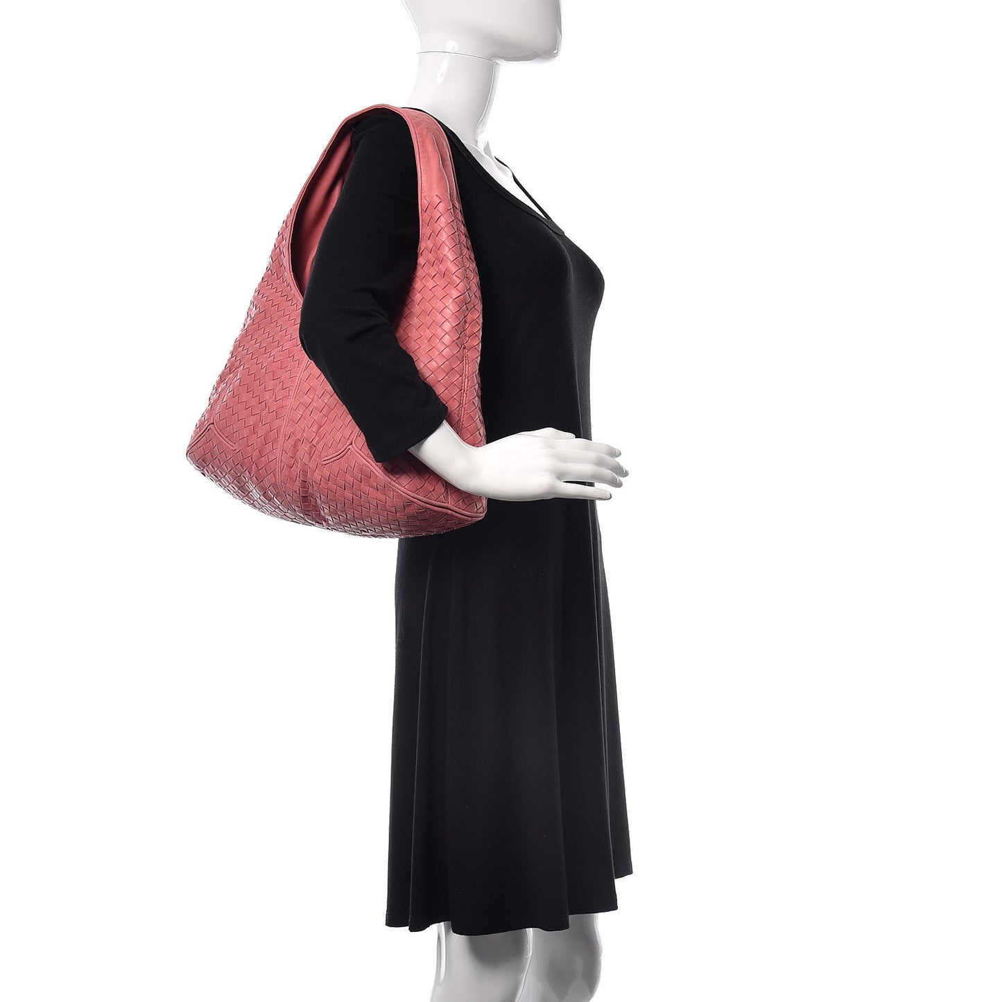 Nappa Intrecciato Ball Hobo Quarzo