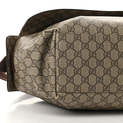 Gucci GG Plus Monogram Messenger Diaper Bag Dark Brown 8 of 9