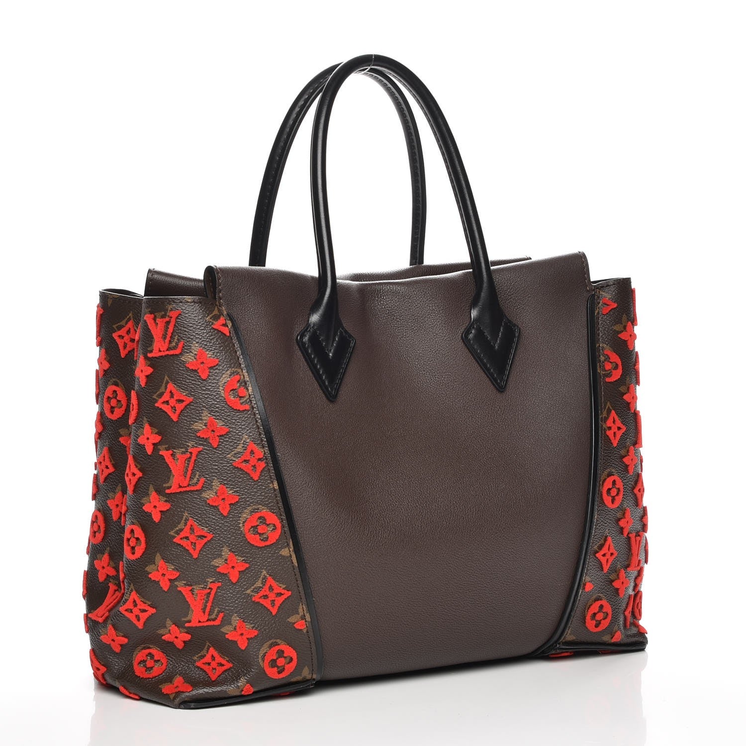 Louis Vuitton Veau Cachemire Monogram Tote W PM Chocolate 3 of 7