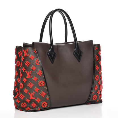 Louis Vuitton Veau Cachemire Monogram Tote W PM Chocolate 3 of 7