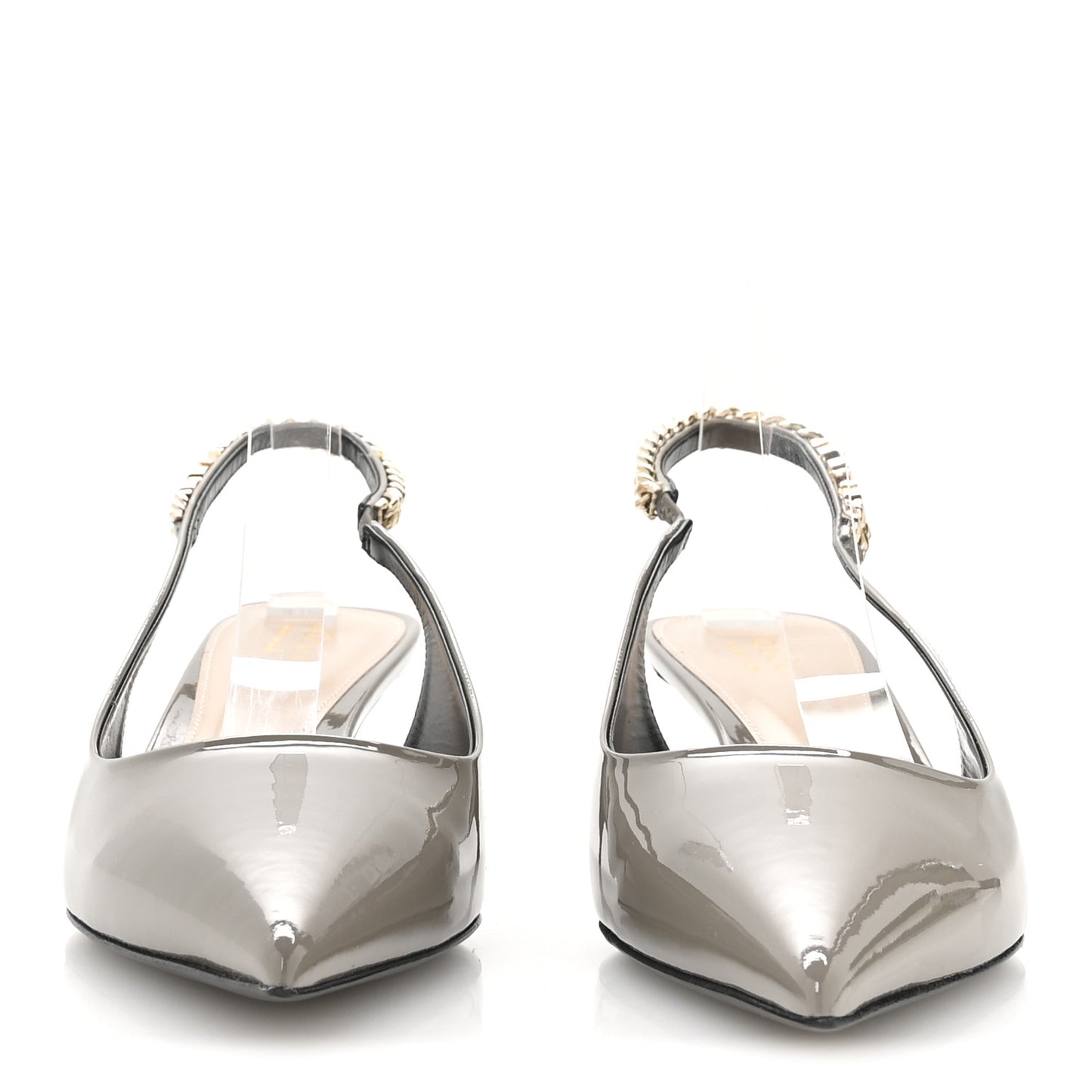 Patent Signoria 35mm Slingback Pumps 40 New Fango