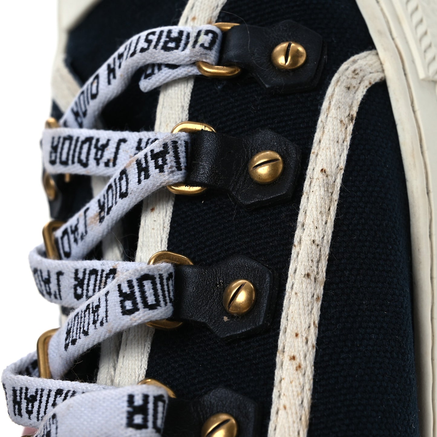 Canvas Womens Walk'n'Dior Low Top Sneakers 40 Navy