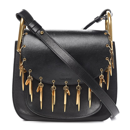 Chloe Calfskin Small Charm Hudson Shoulder Bag Black 1 of 13