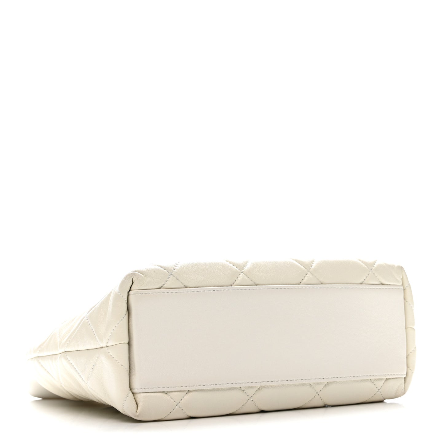 Calfskin Quilted Close To Me Hobo White
