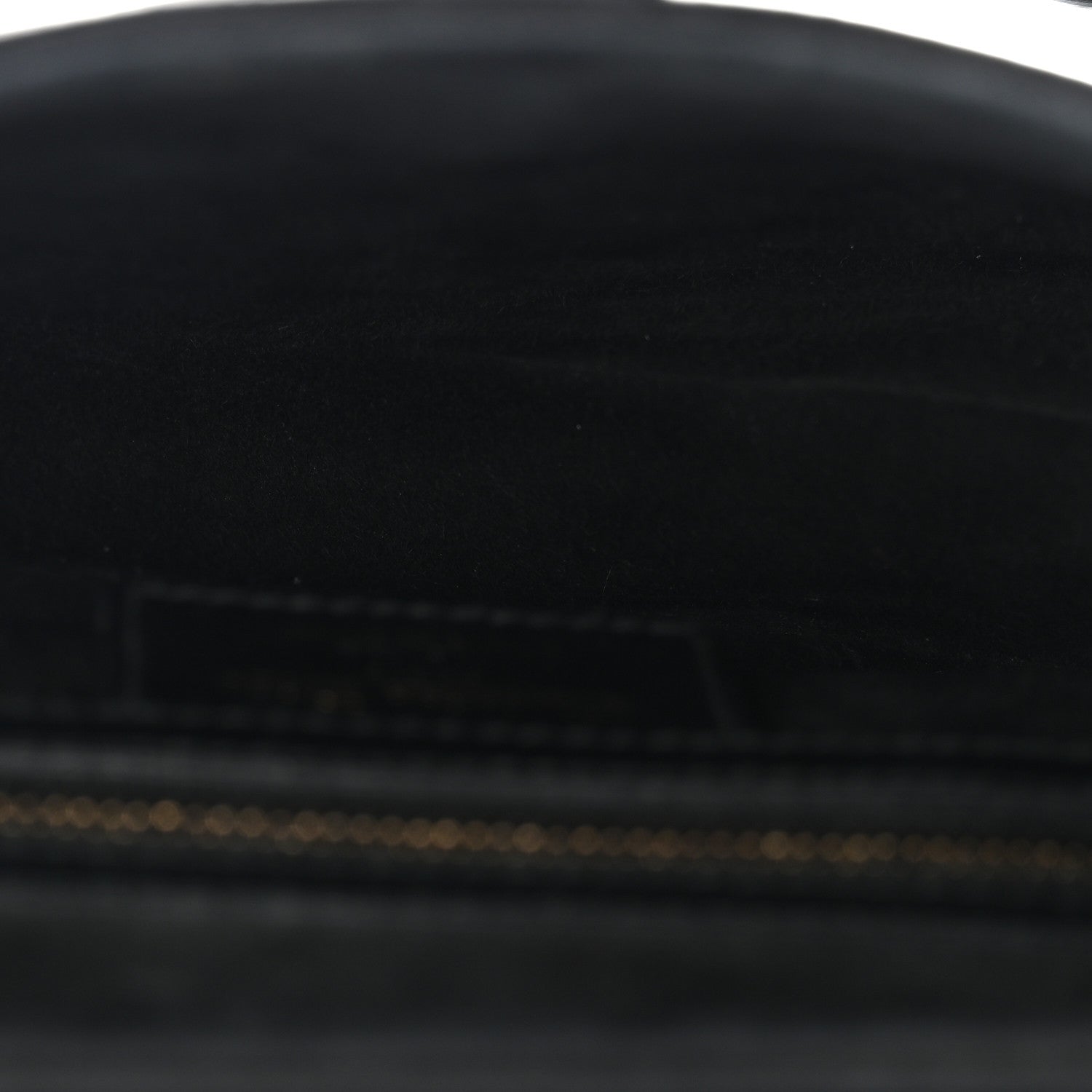 Christian Dior Grained Calfskin Saddle Bag Black 5 of 11