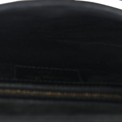 Christian Dior Grained Calfskin Saddle Bag Black 5 of 11