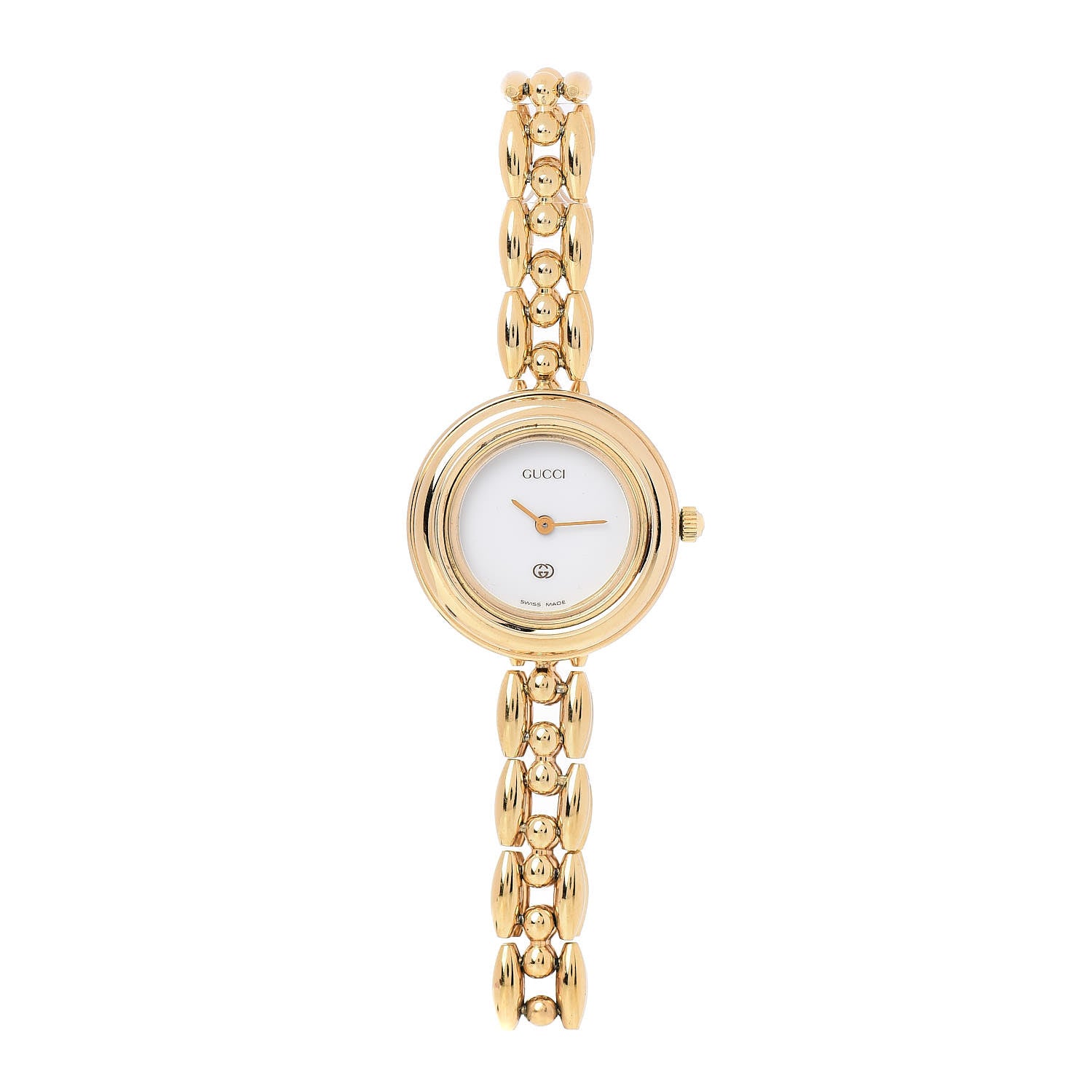 Gucci Stainless Steel 26mm Rice Link Interchangeable Bezel Quartz Watch 1 of 6