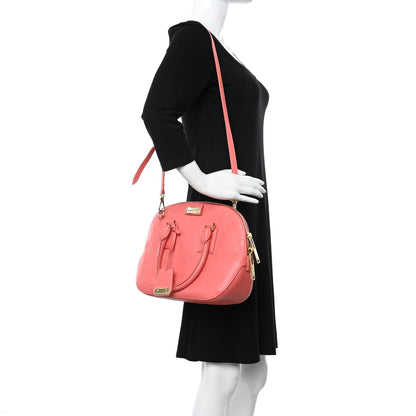 Burberry Heritage Grain Check Embossed Small Orchard Bowling Bag Pink 2 of 13