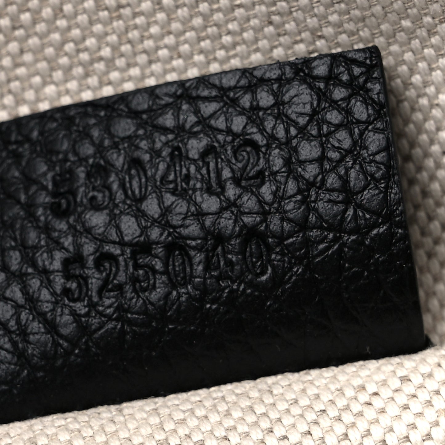 Grained Calfskin Logo Belt Bag Black