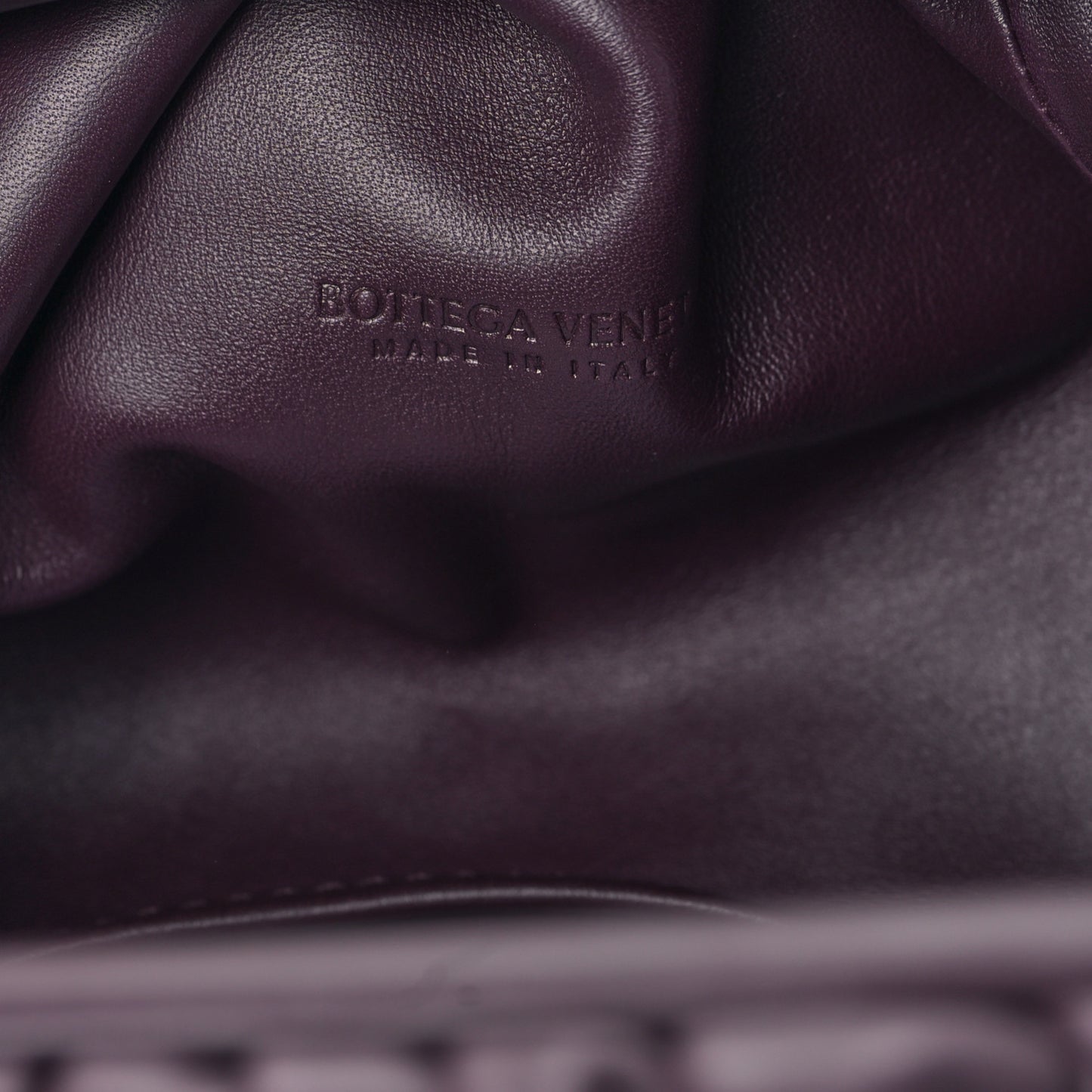 Butter Calfskin The Mini Pouch Grape