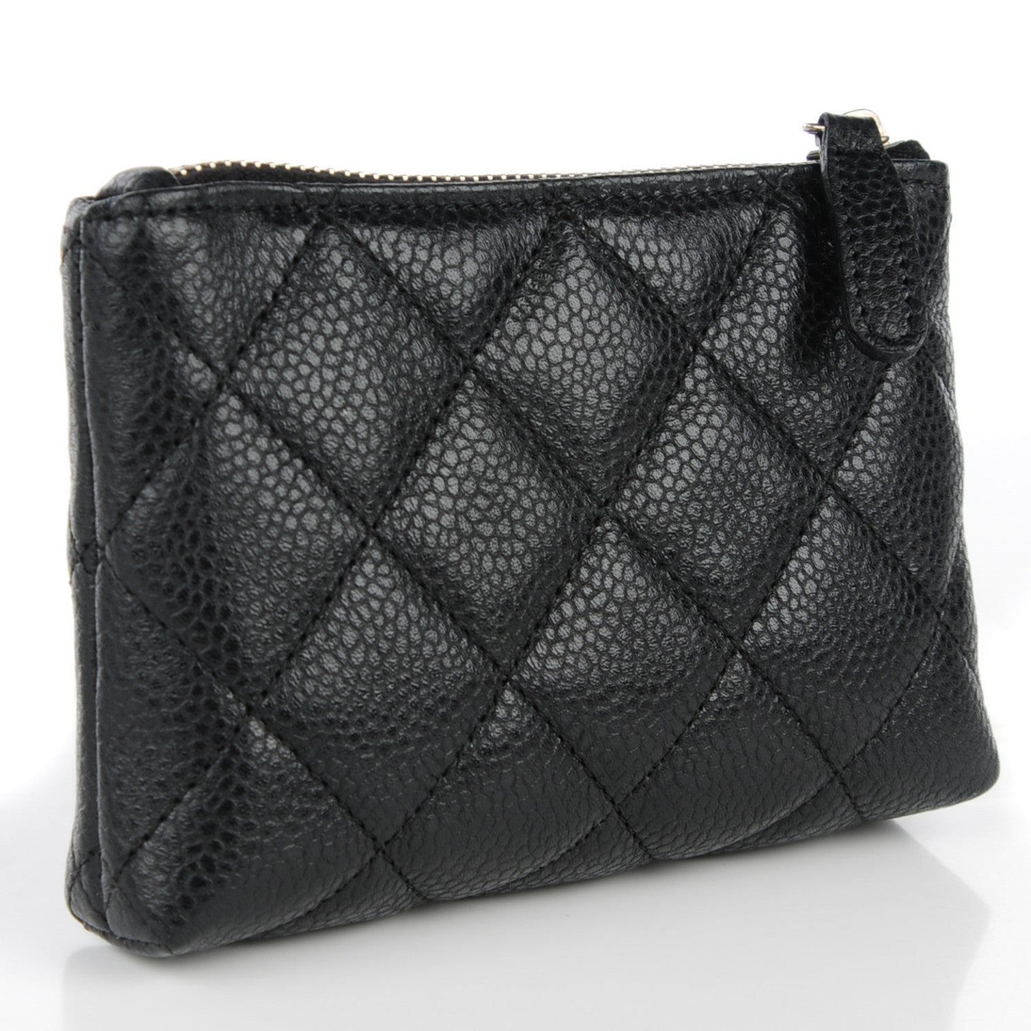 Chanel Caviar Quilted Key Holder Case Black 3 of 7