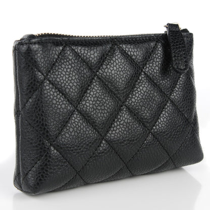 Chanel Caviar Quilted Key Holder Case Black 3 of 7