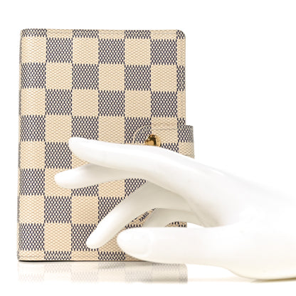 Louis Vuitton Damier Azur Small Ring Agenda Cover 2 of 6