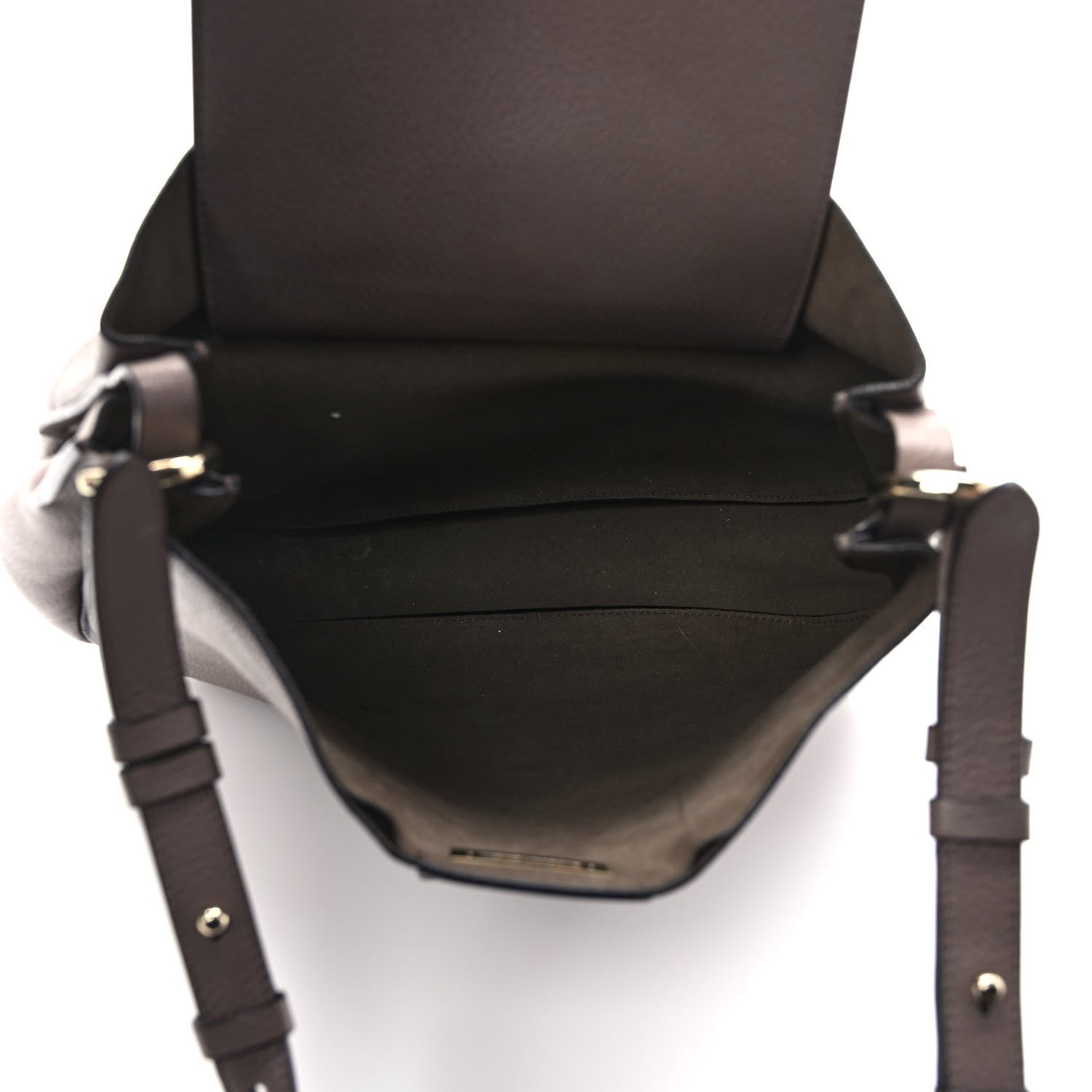 Salvatore Ferragamo Calfskin Reverse Hobo Gray 4 of 7