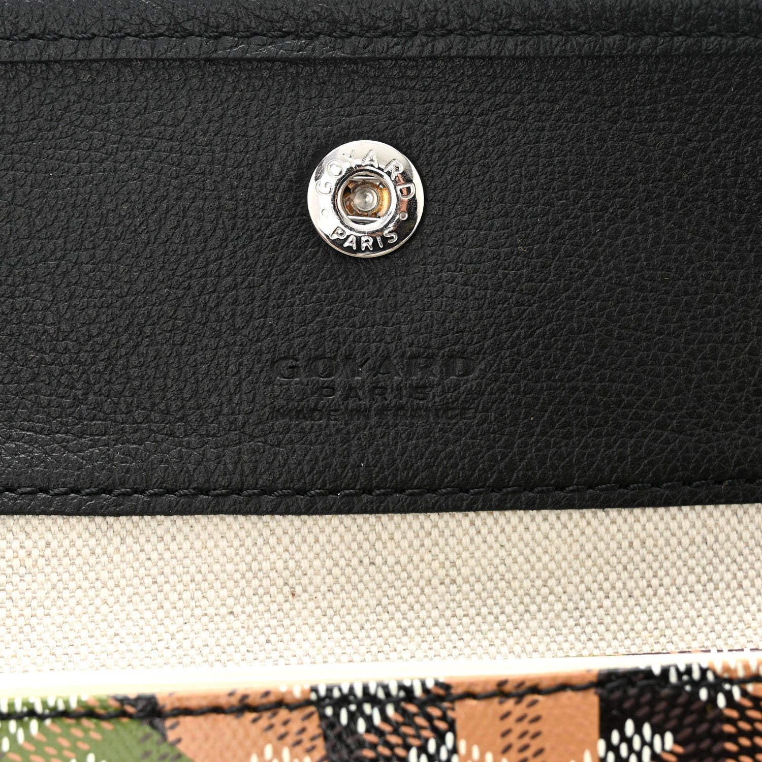 Goyard Goyardine Saint Louis Lettres Camouflage GM Black Green 7 of 11
