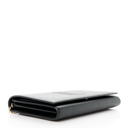 Saint Laurent Calfskin Monogram Belle de Jour Chain Clutch Black 4 of 10